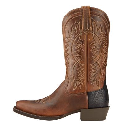 Ariat Western: Troubadour Botas Western Hombre - Marrones (IZUEL6301)